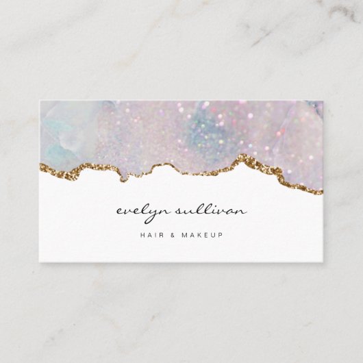 pastelmarmer beausalon - visitekaartje (Voorkant)