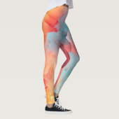 pastelmarmerpatroon leggings (Rechts)