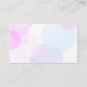 pastelminimalistisch abstract, modern gebruik visitekaartje (Achterkant)