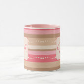 Pastelmonogram en -strips mok (Midden)