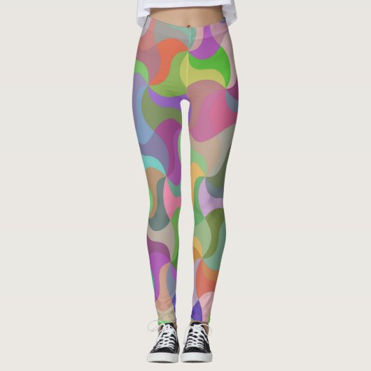 pastelmozaïek leggings (Voorkant)