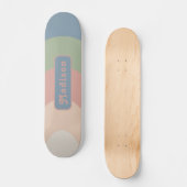 Pastelnaam Retro Skateboard (Voorkant)
