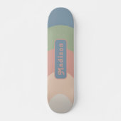 Pastelnaam Retro Skateboard (Voorkant)