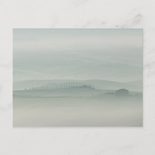 Pastelochtend in de foggy Tuscany Briefkaart (Voorkant)