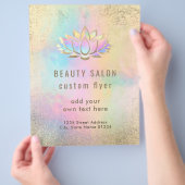 pastelontwerp lotus logo design flyer (Hand)