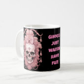 Pasteloween Pastel Goth Crâne Halloween Mug (Devant gauche)