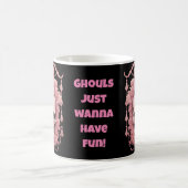 Pasteloween Pastel Goth Crâne Halloween Mug (Centre)