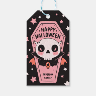 Pasteloween Vampier Kist Griezelig Cute Halloween Cadeaulabel