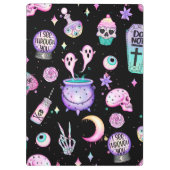 pastelpatroon donker klembord (Achterkant)