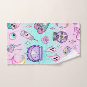 pastelpatroon gothic bad handdoek (Handdoek)
