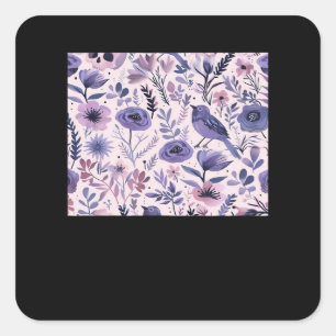 Pastelpatroon - Whimsigoth Cottagecore Vierkante Sticker