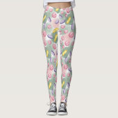 Pastelpillen Gezondheidspatroon Leggings (Voorkant)