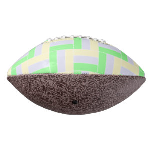 Pastelrechthoeken Patroon Witte stippellijnen American Football
