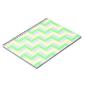 Pastelrechthoeken Patroon Witte stippellijnen Notitieboek (Linkerzijde)