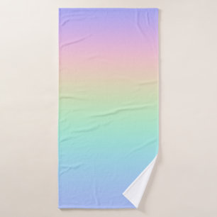 Pastelregenboog Badhanddoek