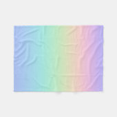 Pastelregenboog Fleece Deken (Voorkant (Horizontaal))