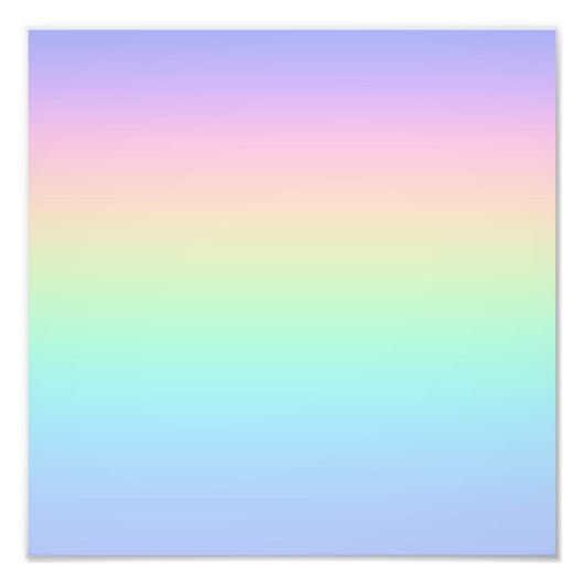 Pastelregenboog Foto Afdruk (Voorkant)