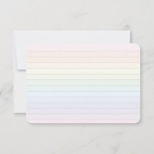 Pastelregenboog gestreepte platte Kaart met punten