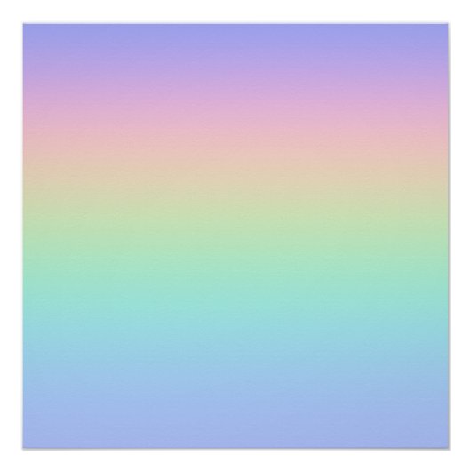 Pastelregenboog Perfect Poster (Voorkant)
