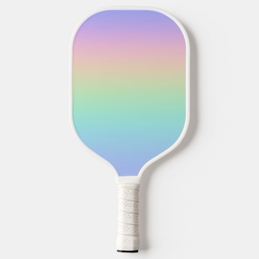 Pastelregenboog Pickleball Paddle (Achterkant)