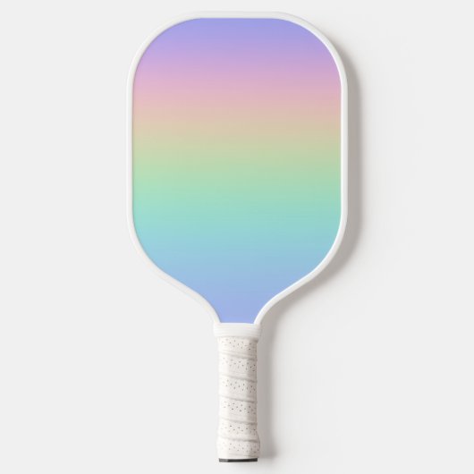 Pastelregenboog Pickleball Paddle (Voorkant)