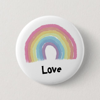 Pastelregenboog Ronde Button 5,7 Cm