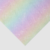 Pastelregenboog sprankelend patroon tissuepapier (Detail)