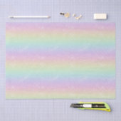 Pastelregenboog sprankelend patroon tissuepapier (Craft)