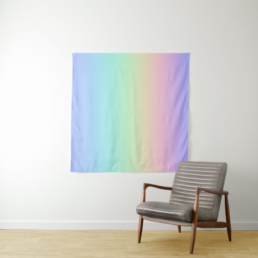 Pastelregenboog Wandkleed (In Situ (horizontaal))