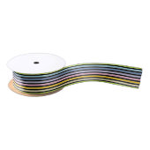 Pastelregenboog, zwarte en witte strepen lint (Spoel)