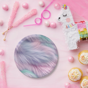 pastelregenboogbont papieren bordje