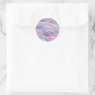 pastelregenboogbont ronde sticker