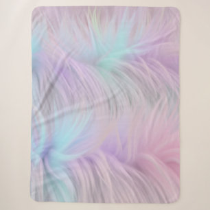 pastelregenboogbont sherpa deken