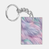 pastelregenboogbont sleutelhanger (Voorkant Links)