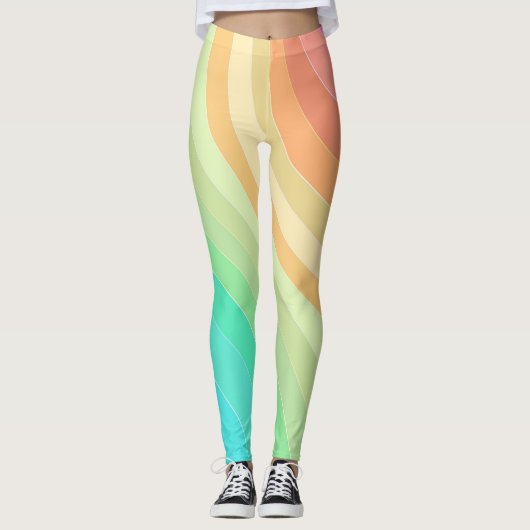 pastelregenboogleggings leggings (Voorkant)