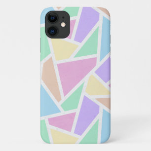 Pastelregenboogmozaïekpatroon iPhone 11 Hoesje
