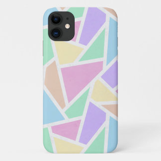 Pastelregenboogmozaïekpatroon iPhone 11 Hoesje