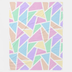 Pastelregenboogmozaïekpatroon Fleece Deken