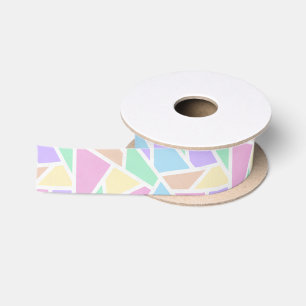 Pastelregenboogmozaïekpatroon Lint