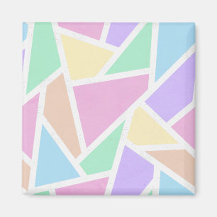 Pastelregenboogmozaïekpatroon Magneet