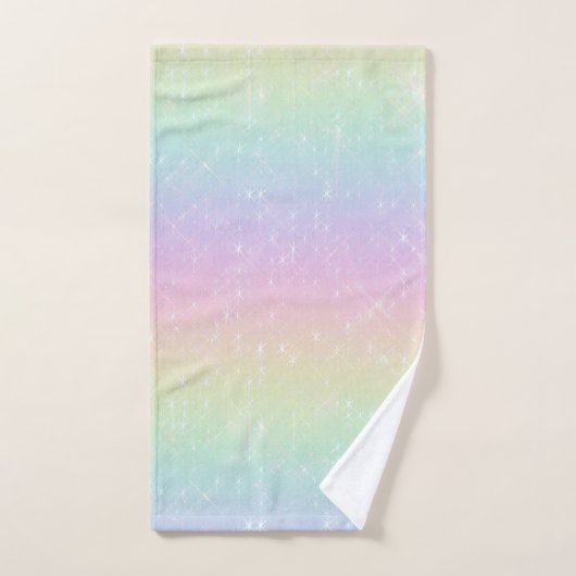 Pastelregenboogsprankelpatroon Bad Handdoek (Handdoek)