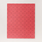 Pastelrood, koel, trendy, decoratieve illustratie legpuzzel (Verticaal)