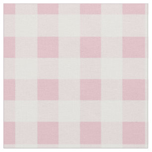 Pastelroze en wit geruit gingham stof