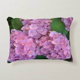 Pastelroze Hortensia hydrangea bloemen Accent Kussen
