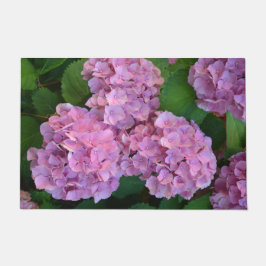 Pastelroze Hortensia hydrangea bloemen Deurmat