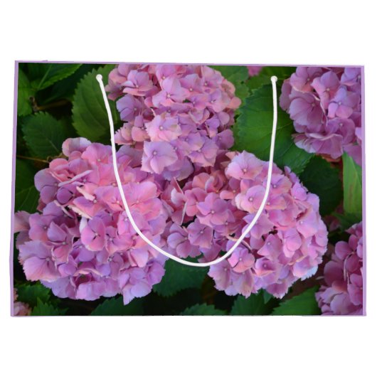 Pastelroze Hortensia hydrangea bloemen Groot Cadeauzakje (Achterkant)