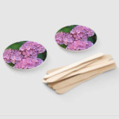 Pastelroze Hortensia hydrangea bloemen Handwaaier (Niet-gemonteerd)