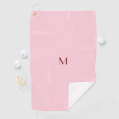 pastelroze - monogram toevoegen golfhanddoek (Insitu)