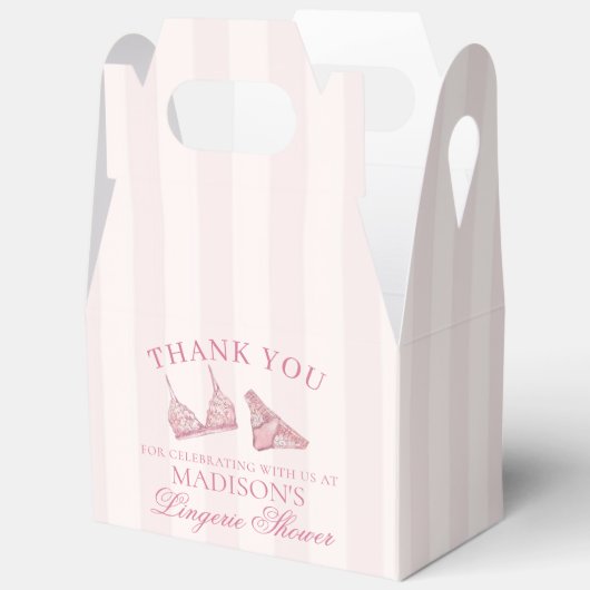 Pastelroze ondergoed douche vrijgezellenfeest Gabl Bedankdoosjes (Open)