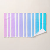 Pastelroze Paarse Blue Paint Brush Bad Handdoek (Handdoek)